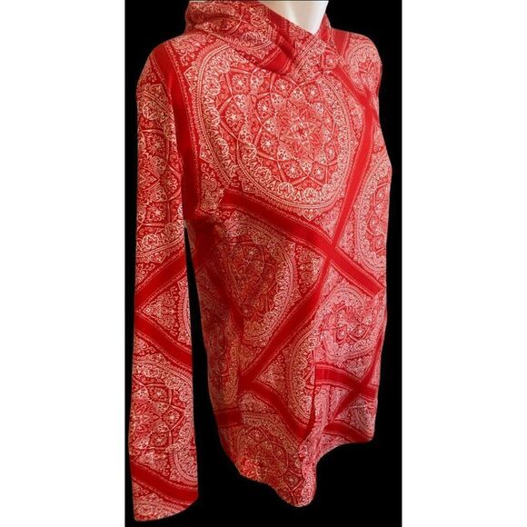 LuLaRoe Pullover Hoodie Red/White Simply Comfortable Size Small Activewear - Picture 3 of 9